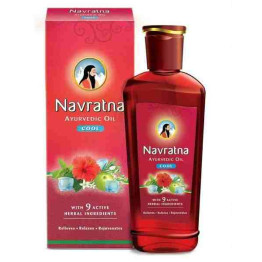 Navratna Ayurvedic Cool Hair Oil with 9 Active Herbal Ingredients 100 ml 